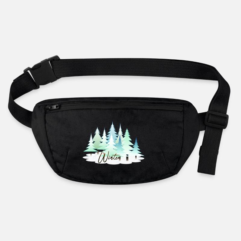 Winter Winter Landscape Snow Firs Stanley/Stella recycled Hip Bag 