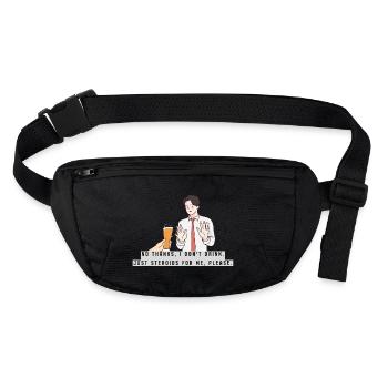 Just Steroids for me, please - Stanley/Stella recycelte Gürteltasche - Schwarz - Vorne
