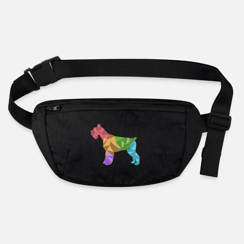 Schnauzer coloré géométrique Sac banane recyclé Stanley/Stella