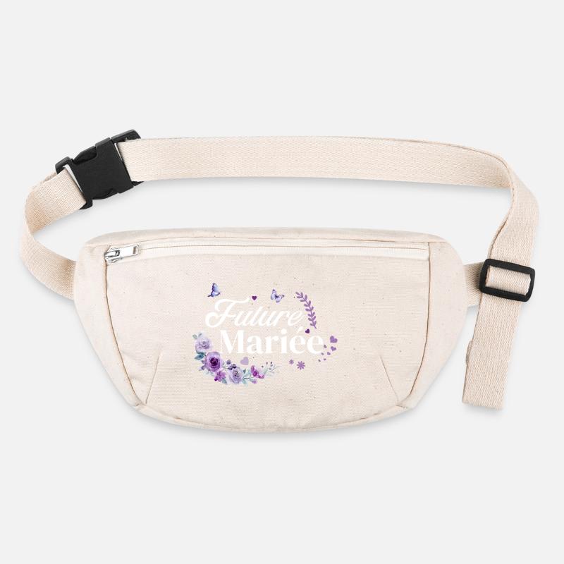 Lila geblümte Braut in spe Stanley/Stella recycelte Gürteltasche