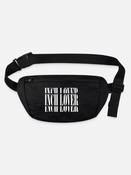 InchLover Weiss - Stanley/Stella recycelte Gürteltasche - Schwarz - Vorne