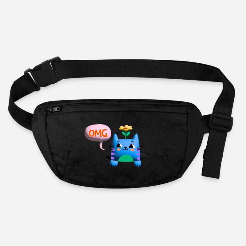OMG Cat cute 3d bubble Stanley/Stella recycled Hip Bag 