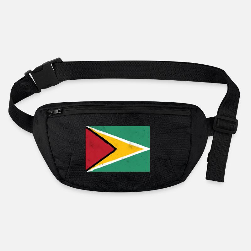Drapeau du Guyana – Énergie dynamique Sac banane recyclé Stanley/Stella