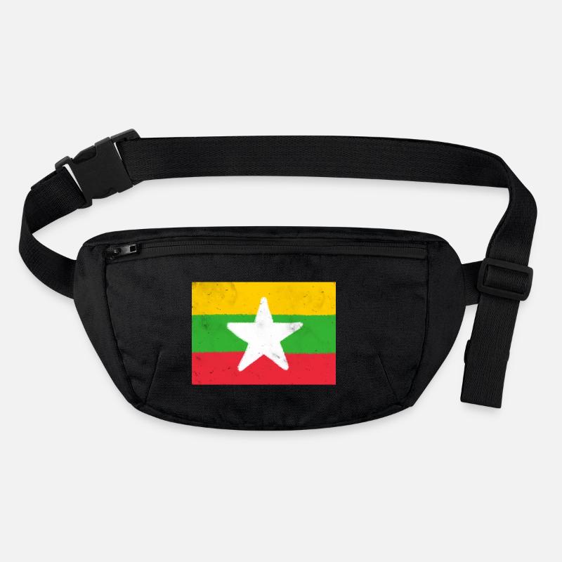 Drapeau du Myanmar Sac banane recyclé Stanley/Stella