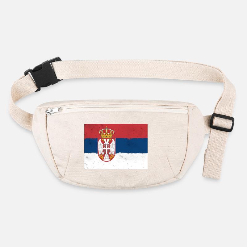 Drapeau de la Serbie Sac banane recyclé Stanley/Stella