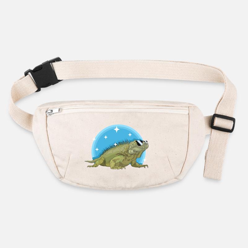 Leguan Eidechse Leguane Geschenk Stanley/Stella recycelte Gürteltasche