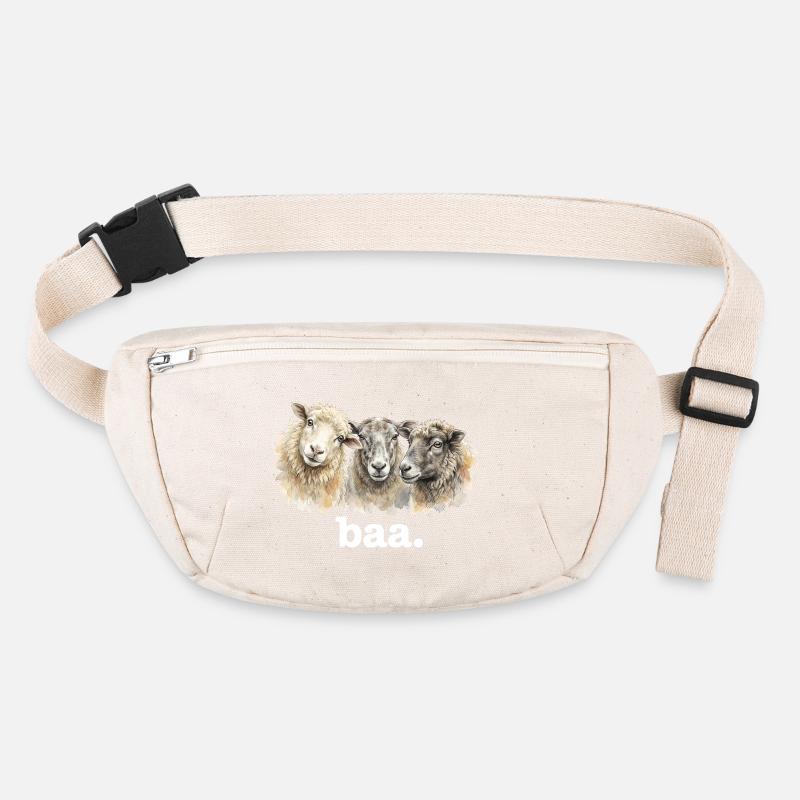 Bêê mouton Amoureux drôle de moutons Bêê drôle Sac banane recyclé Stanley/Stella