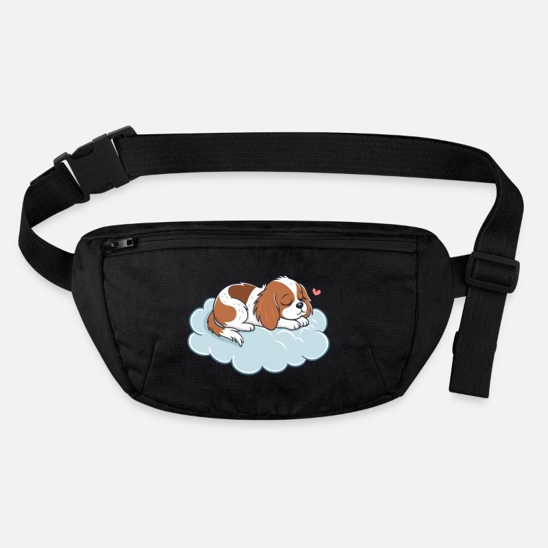 Chiot rêveur sur nuage pastel Sac banane recyclé Stanley/Stella