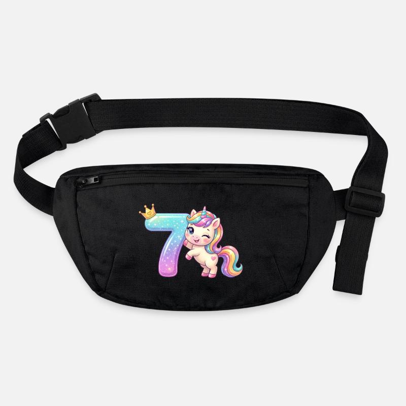 Ich bin 7 Kawaii Einhorn Mädchen Geburtstag Stanley/Stella recycled Hip Bag 