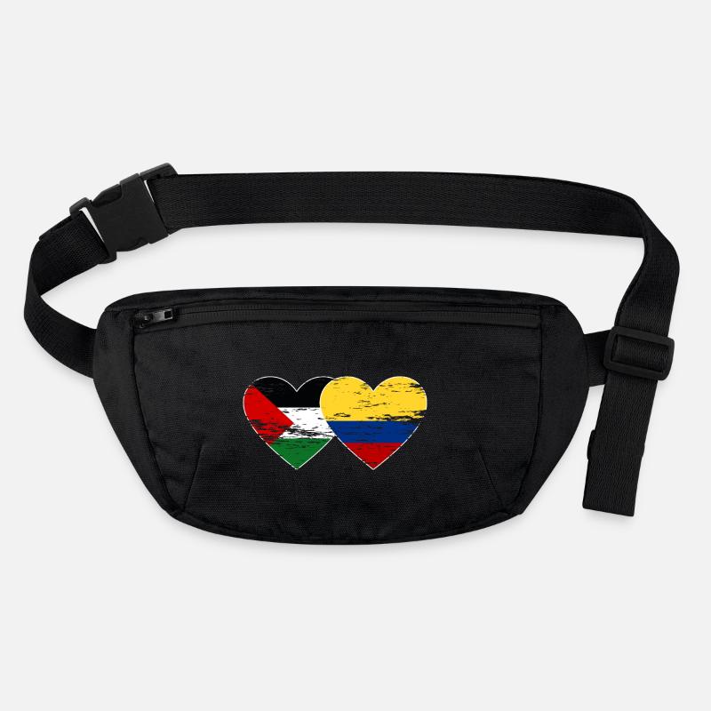 Coeur de drapeau de la Palestine Colombie utilisé Sac banane recyclé Stanley/Stella