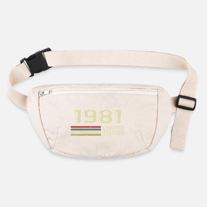 Nées en 1981 anniversaire 1981 Vintage 1981 Sac banane recyclé Stanley/Stella