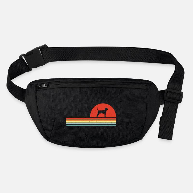 Treeing Walker Coonhound - Stanley/Stella recycled Hip Bag - black