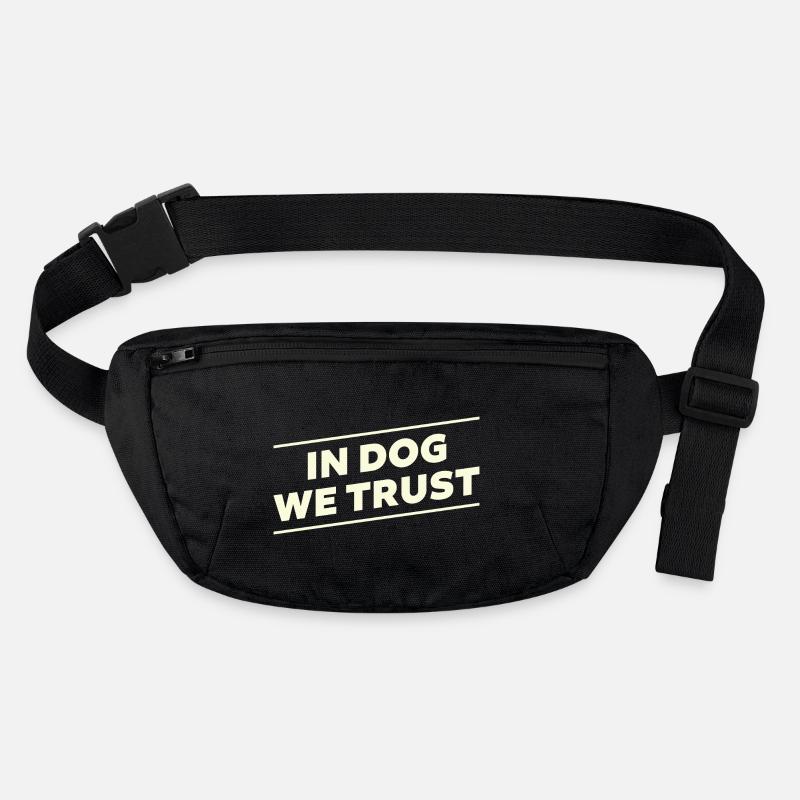 In dog we trust - beige Stanley/Stella recycelte Gürteltasche