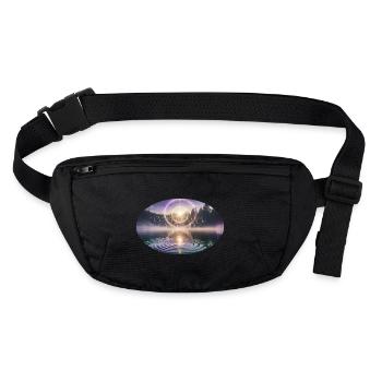 Everything you can imagine is real - Stanley/Stella recycelte Gürteltasche - Schwarz - Vorne