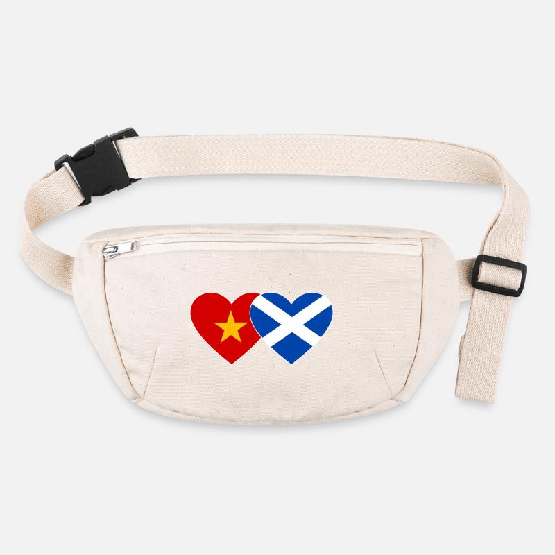 Coeur de drapeau d’Ecosse du Vietnam Sac banane recyclé Stanley/Stella