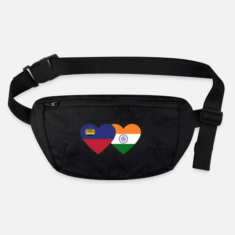 Liechtenstein India Flag Stanley/Stella recycled Hip Bag 