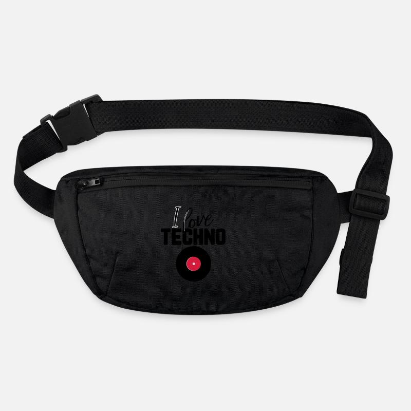 I love techno Stanley/Stella recycled Hip Bag 