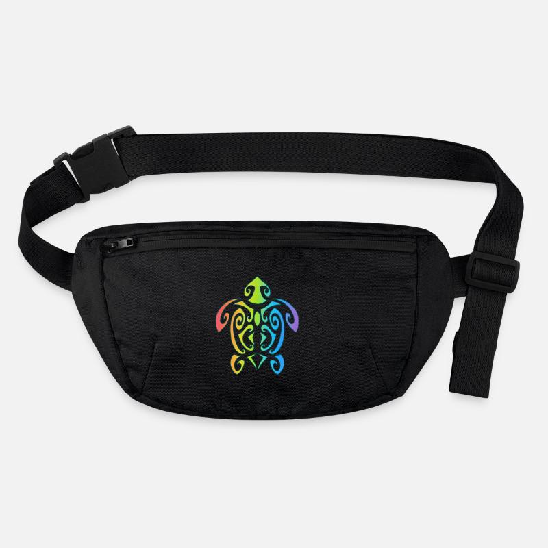 Rainbow Polynesian Turtle Stanley/Stella recycled Hip Bag 