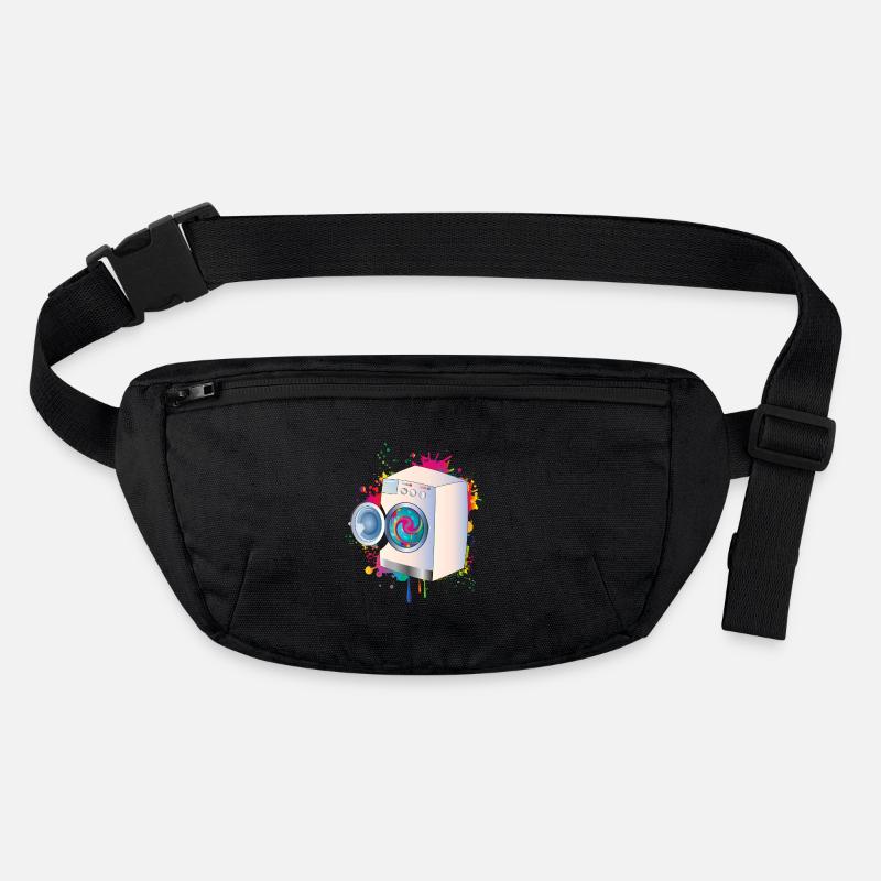 Washing machine in graffiti style with colored linen Stanley/Stella recycled Hip Bag 