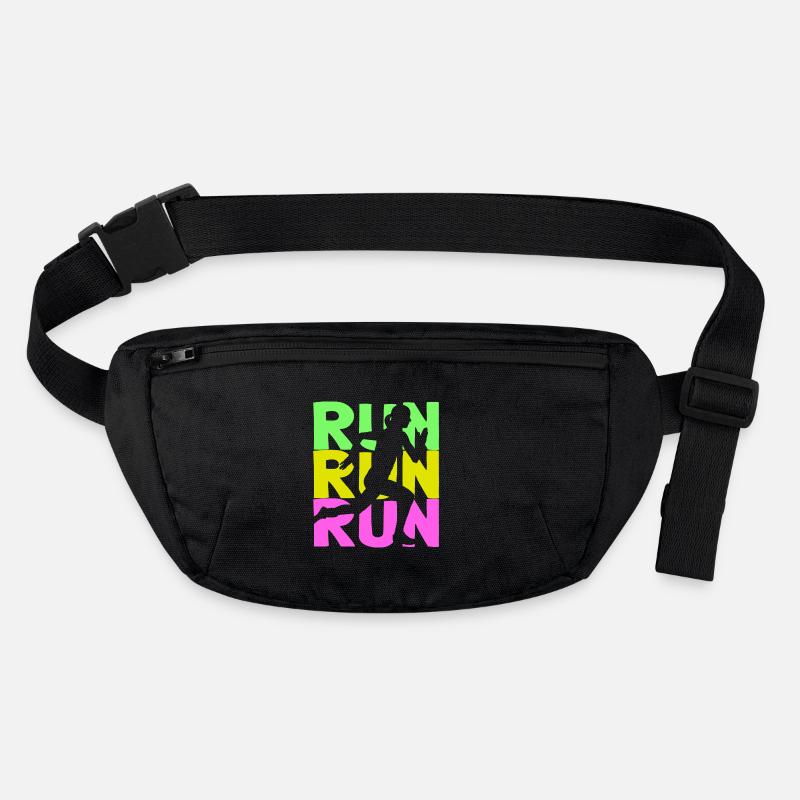 RUN woman silhouette Stanley/Stella recycled Hip Bag 