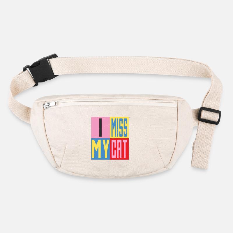 I miss my cat Stanley/Stella recycled Hip Bag 