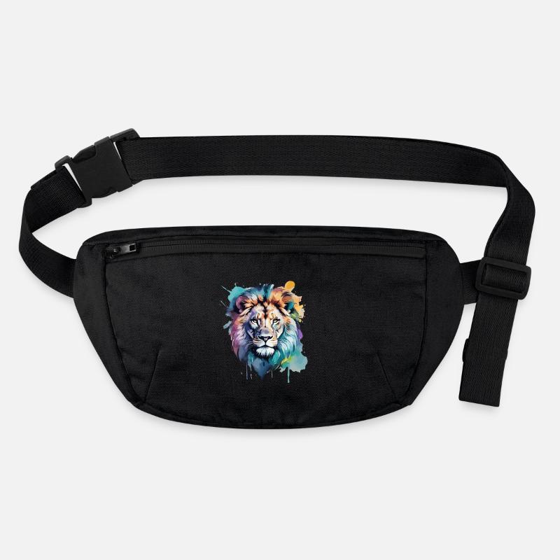 Colorful Lion Head Stanley/Stella recycled Hip Bag 