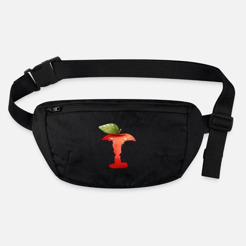 Silhouette des Apfelgesichts Stanley/Stella recycelte Gürteltasche