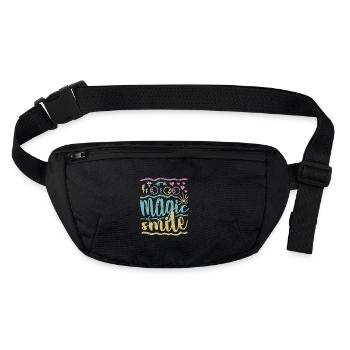 Smile - Stanley/Stella recycelte Gürteltasche - Schwarz - Vorne