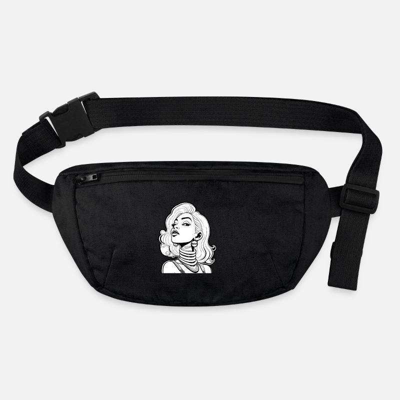 Graphic motif "Comic face" Stanley/Stella recycled Hip Bag 
