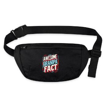 Grandpa Best Angler Baker Buddy Buddy - Stanley/Stella recycled Hip Bag  - black - Front