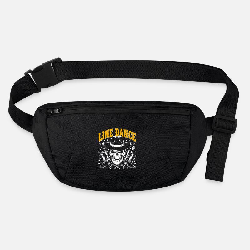 Line Dance Skull with Stetson and Boots and Lasso Stanley/Stella recycled Hip Bag 