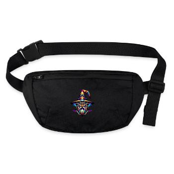 Medieval Fantasy Wizard: Geometric Magic Art - Stanley/Stella recycled Hip Bag  - black - Front