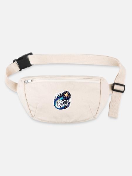 Dream Big - Sternschnuppe Illustration - Stanley/Stella recycelte Gürteltasche - Naturweiß - Vorne