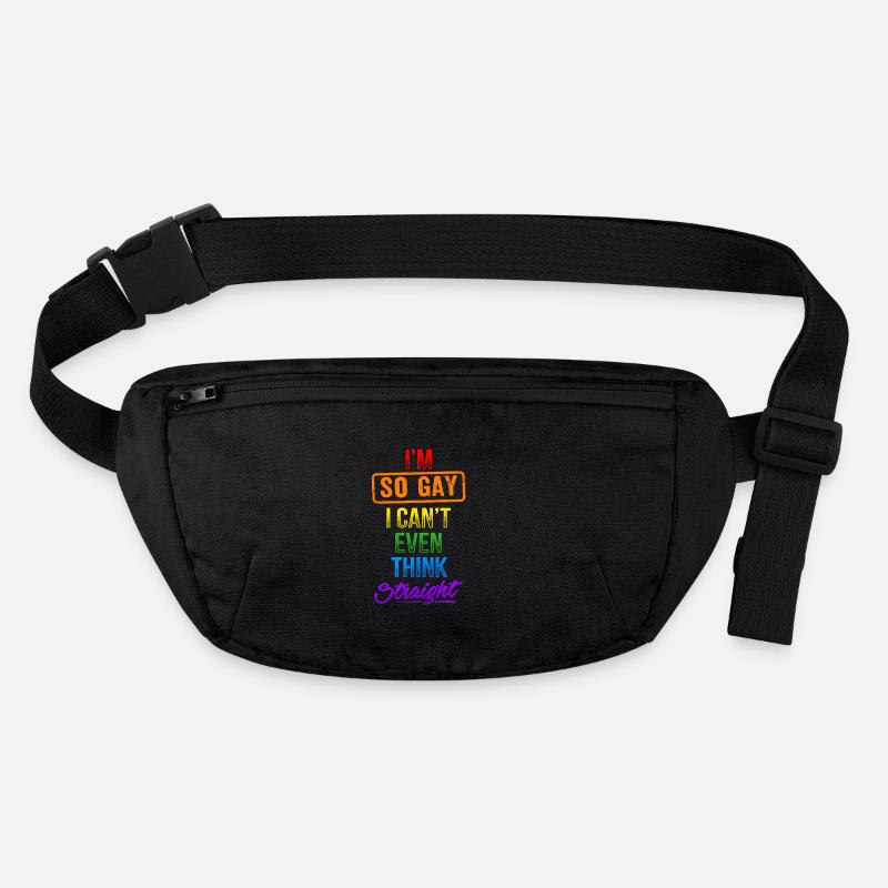 Think Straight - Gay Pride Sac banane recyclé Stanley/Stella