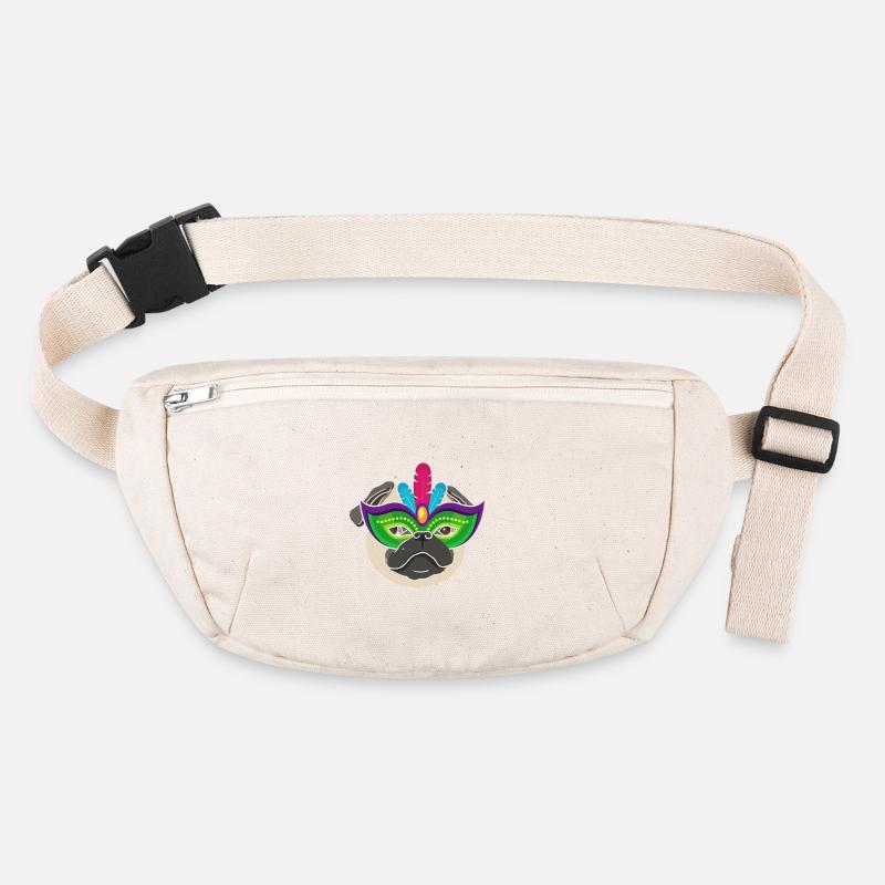 J'aime Pug carnaval cadeau Mardi Gr Sac banane recyclé Stanley/Stella