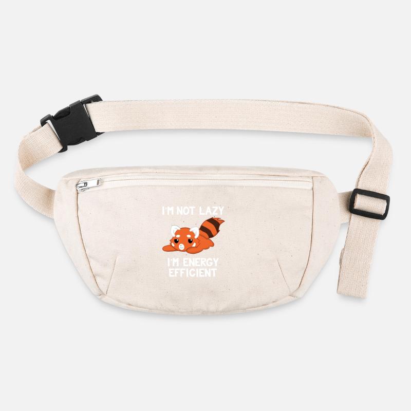 Red Panda - Energy Efficient - Environment - Lazy Stanley/Stella recycled Hip Bag 