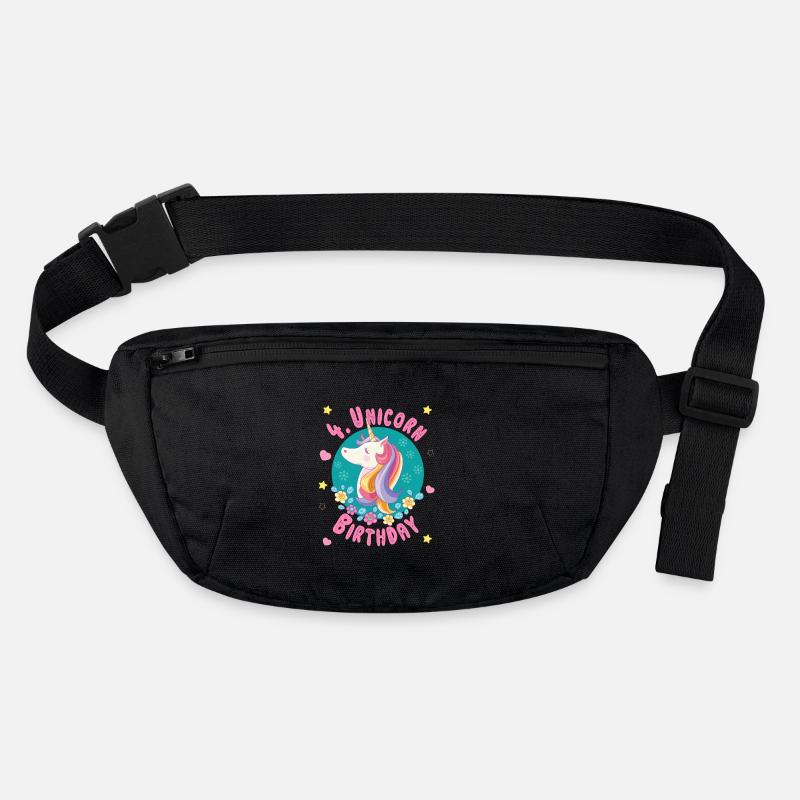 Licorne 4 ans 4 ans - Anniversaire de Licorne Sac banane recyclé Stanley/Stella