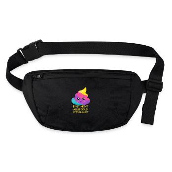 L'or brille - Sac banane recyclé Stanley/Stella - noir - Devant