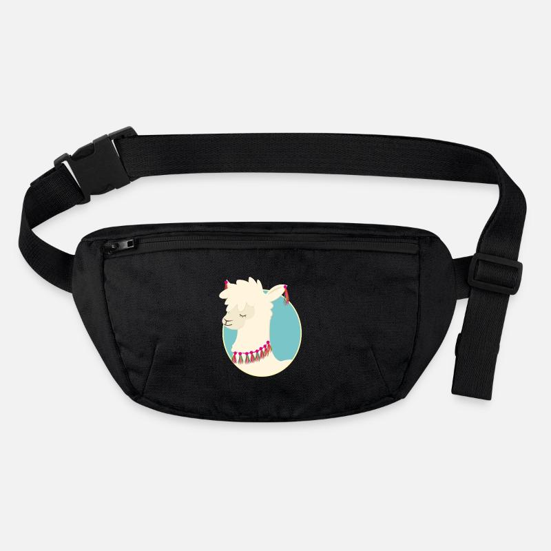 Lama - Stanley/Stella recycelte Gürteltasche - Schwarz