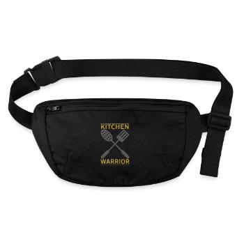 Kitchen Warrior - Kitchen Warrior - Stanley/Stella recycled Hip Bag  - black - Front