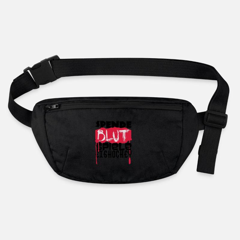 Spende Blut - Spiel Eishockey Stanley/Stella recycelte Gürteltasche
