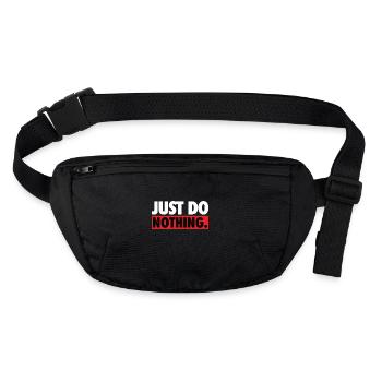 Just do nothing sayings shirt - Stanley/Stella recycled Hip Bag  - black - Front