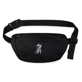 Kizomba my heart burns for Kizomba Angola music - Stanley/Stella recycled Hip Bag  - black - Front