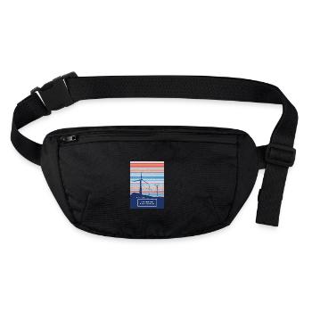 Wind energy solution for a better future - Stanley/Stella recycled Hip Bag  - black - Front