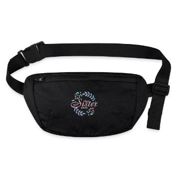 Meilleure sœur - Sac banane recyclé Stanley/Stella - noir - Devant
