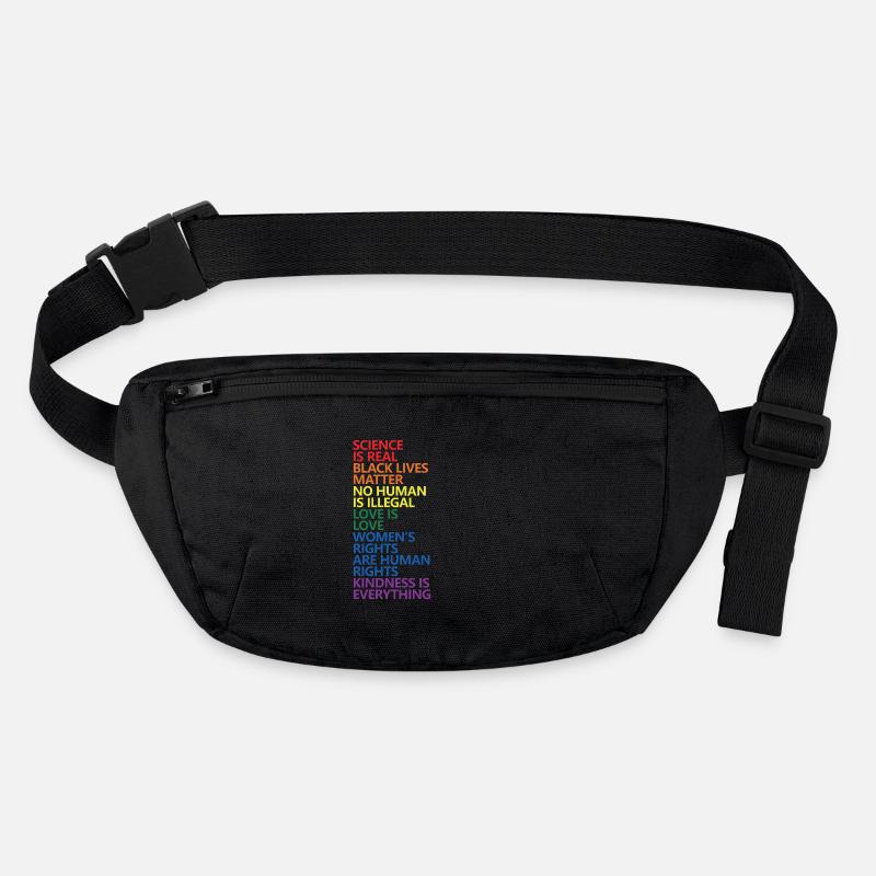 La science est un vrai Black Lives Matter LGBT Pride BLM Sac banane recyclé Stanley/Stella
