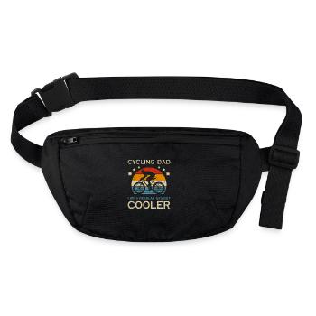 Cycling Dad Bike Rider & Cyclist Father's Day Chri - Stanley/Stella recycelte Gürteltasche - Schwarz - Vorne