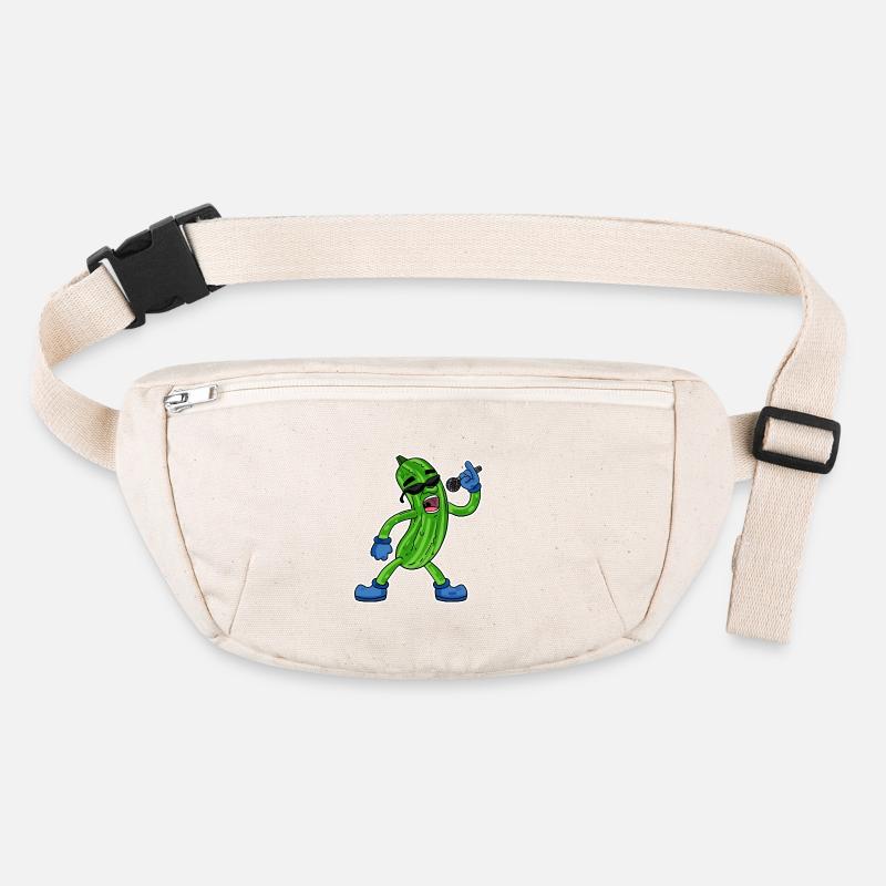 Le concombre chante un cadeau végétal illustration drôle Sac banane recyclé Stanley/Stella