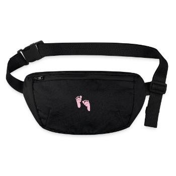 voici le nouveau patron bébé, fille, fille - Sac banane recyclé Stanley/Stella - noir - Devant