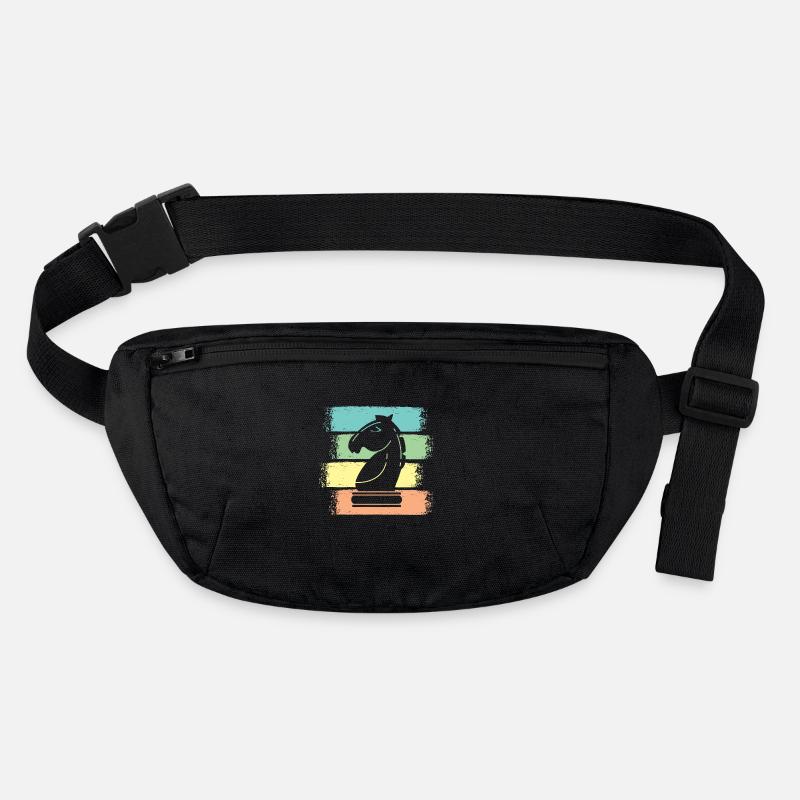 Schach Pferd Schachfiguren Retro Stanley/Stella recycelte Gürteltasche